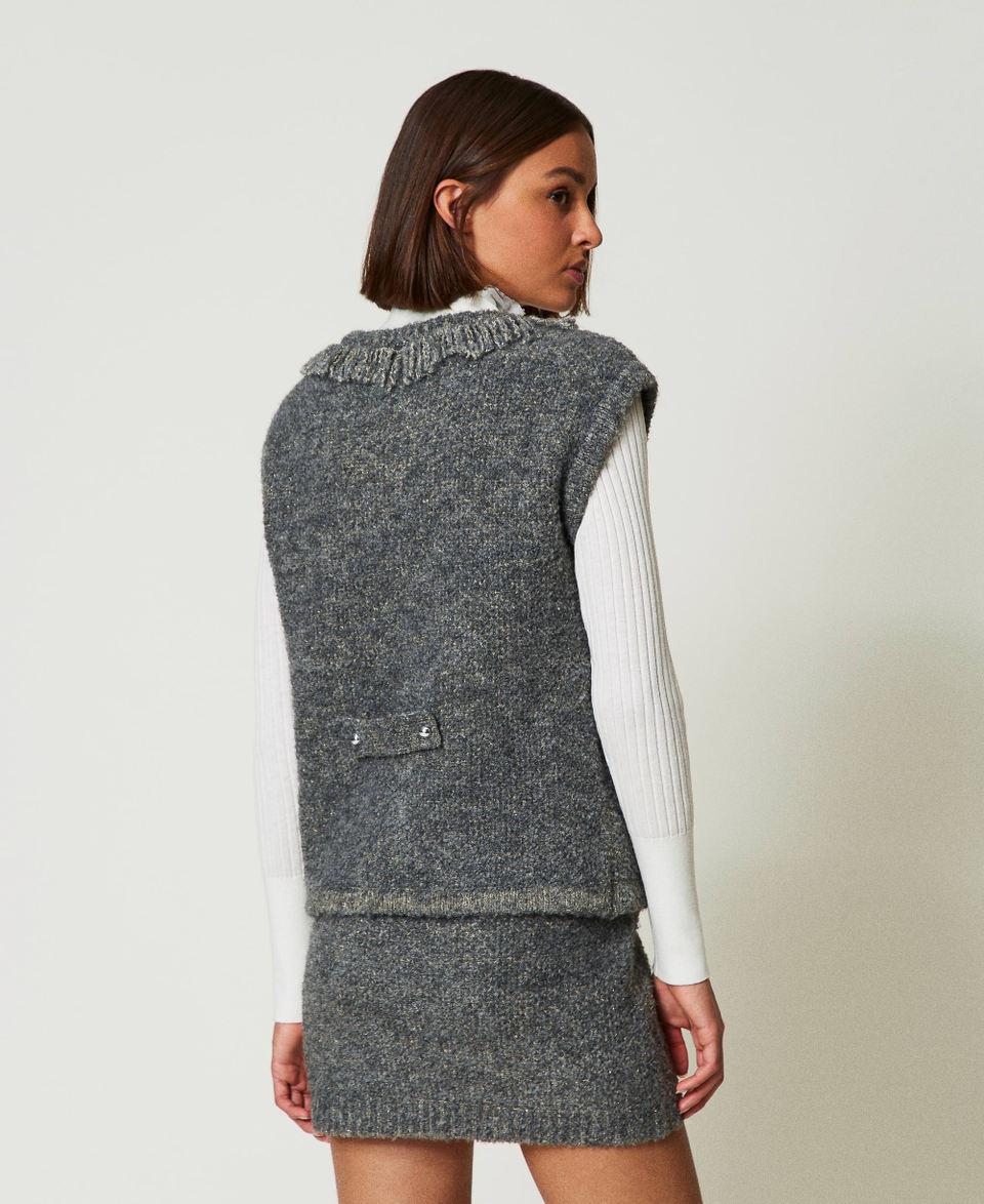 Twin Set Gilet in maglia bouclé riciclata Online Outlet