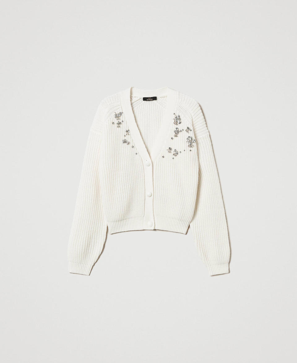 Twin Set Cardigan con ricami fatti a mano Liquidazione