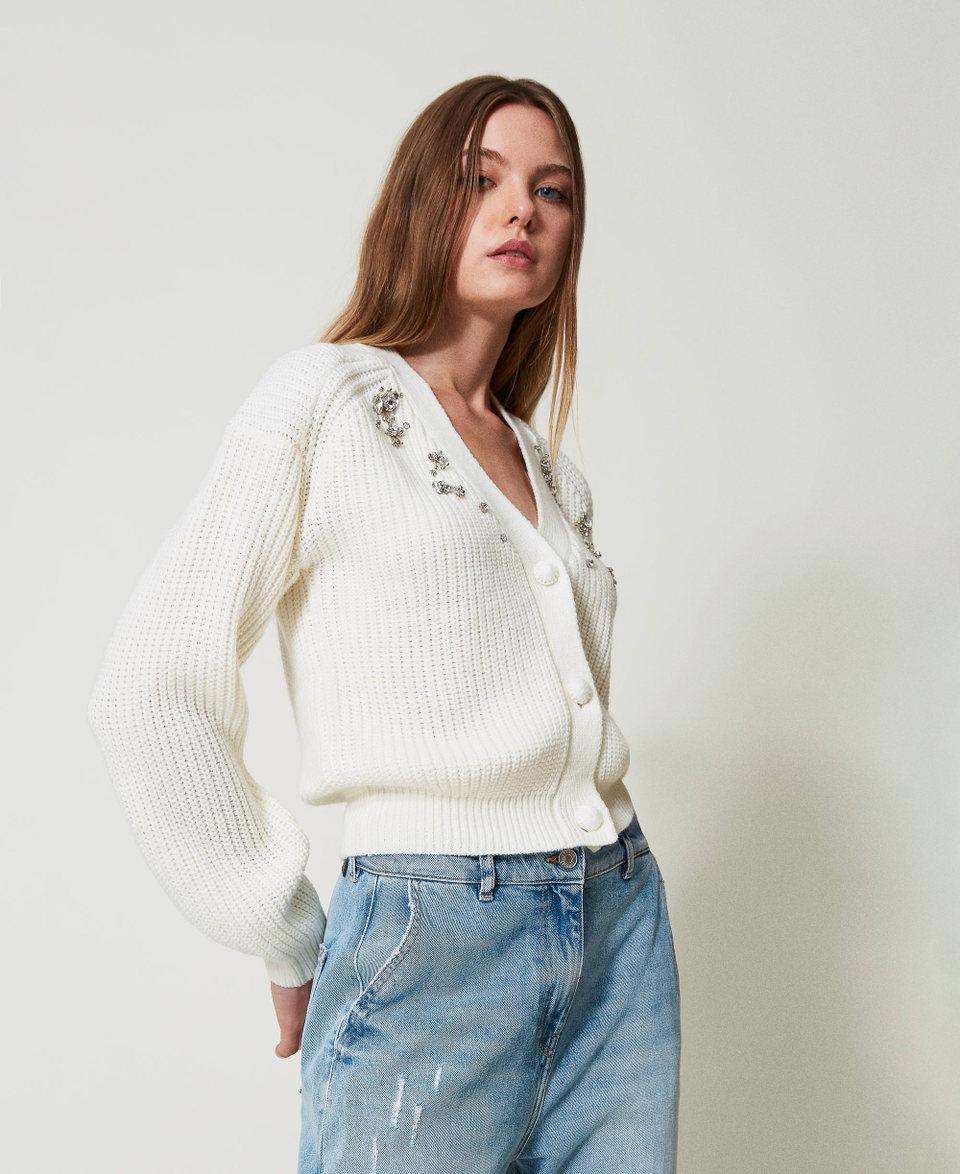 Twin Set Cardigan con ricami fatti a mano Liquidazione