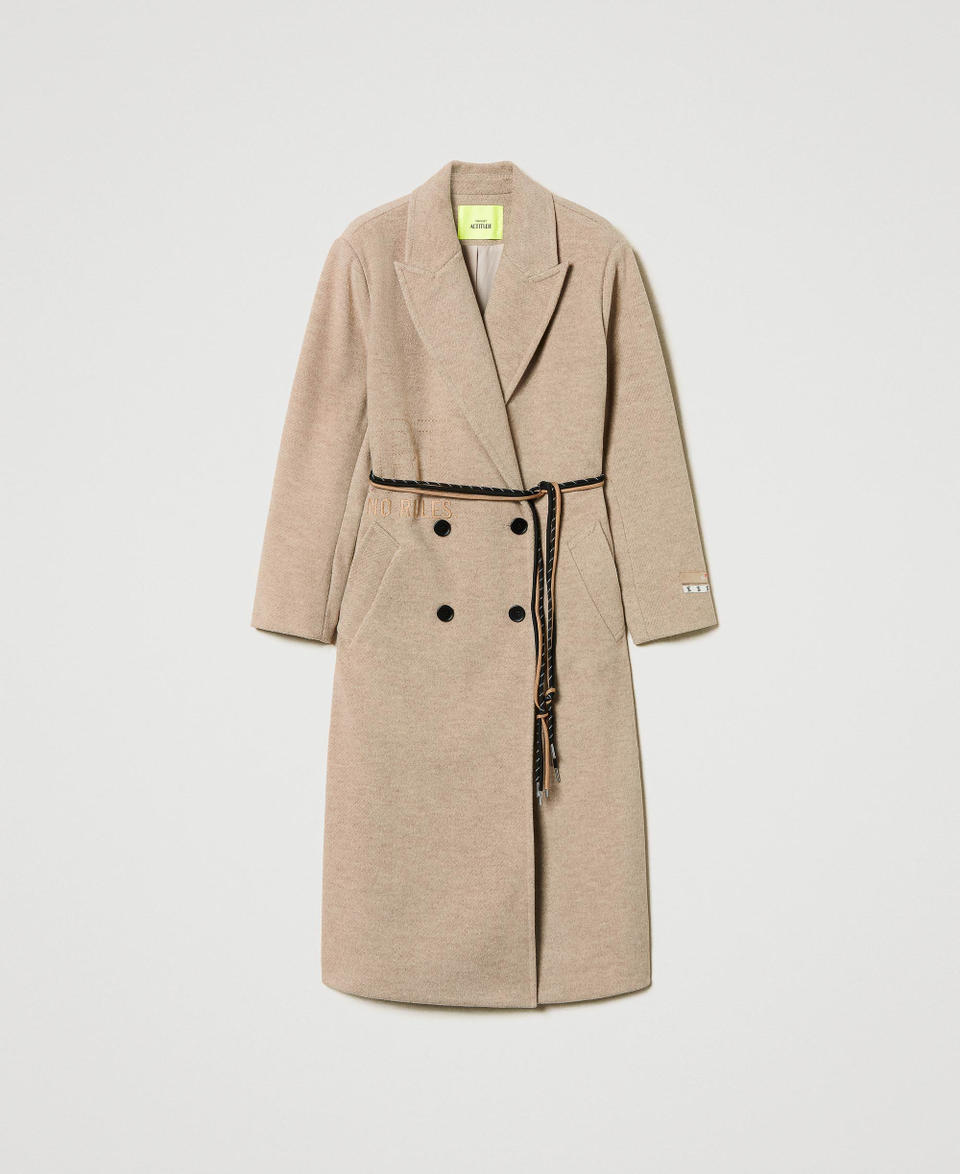 Twin Set Cappotto MYFO in panno diagonale Enormi risparmi