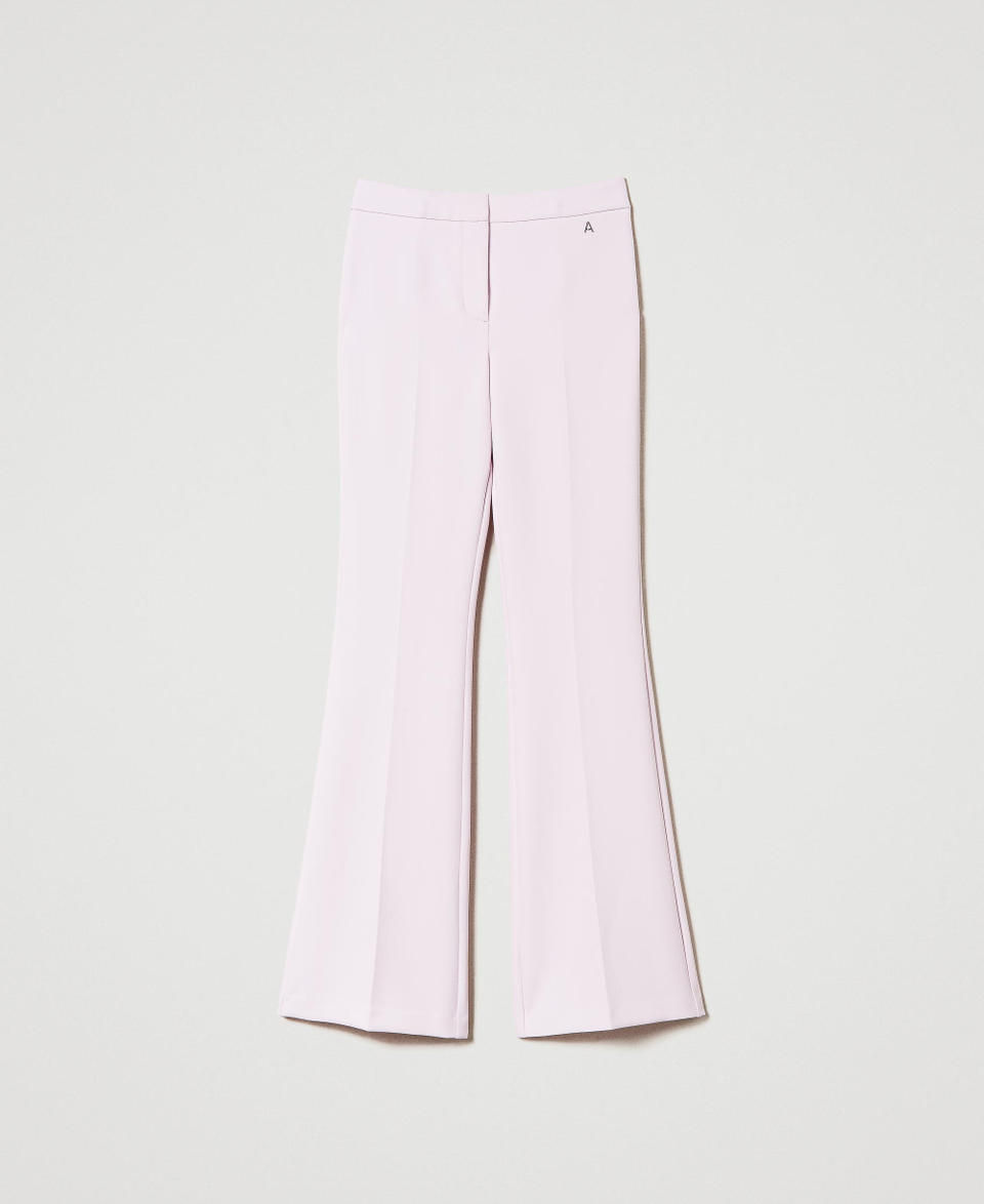 Twin Set Pantaloni flare in crêpe cady Offerta settimanale