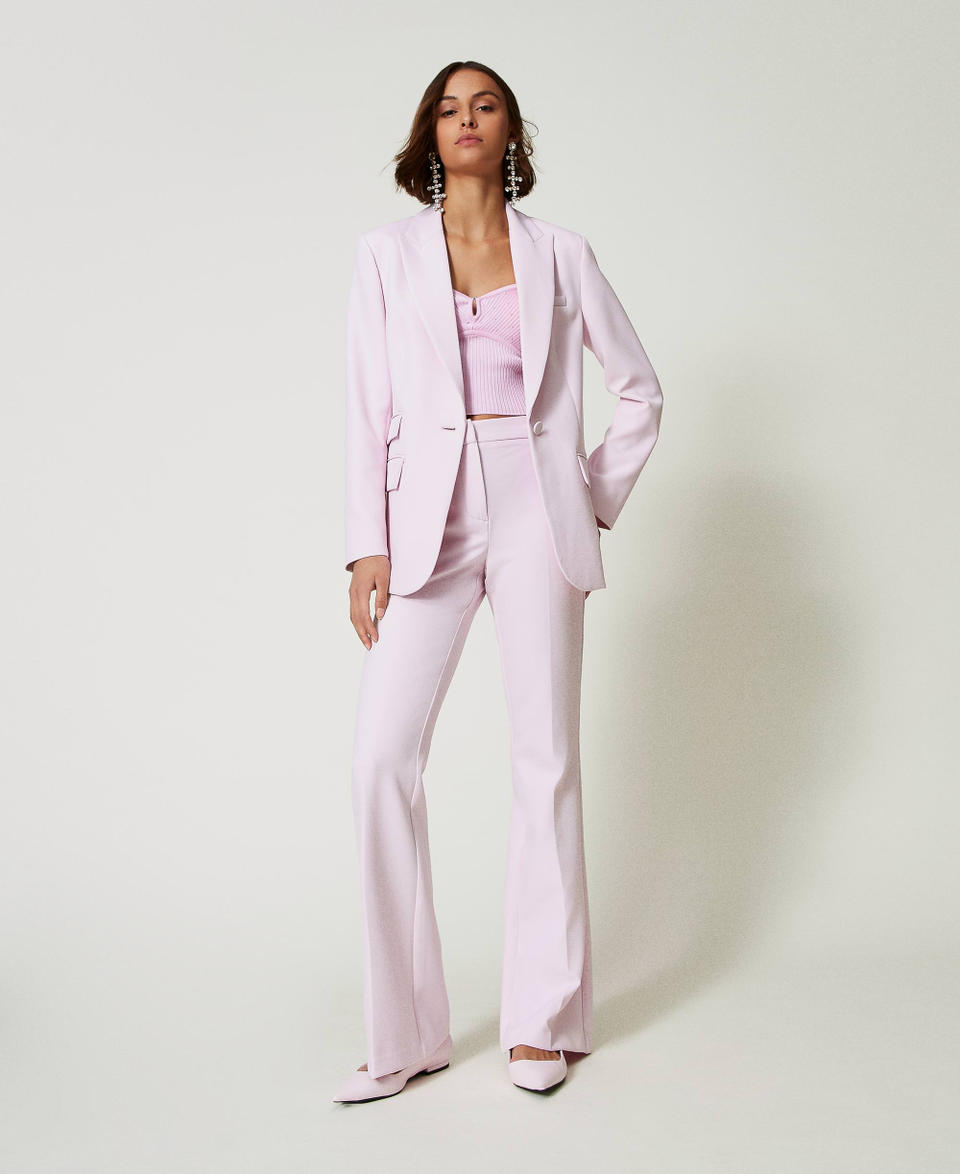 Twin Set Pantaloni flare in crêpe cady Offerta settimanale
