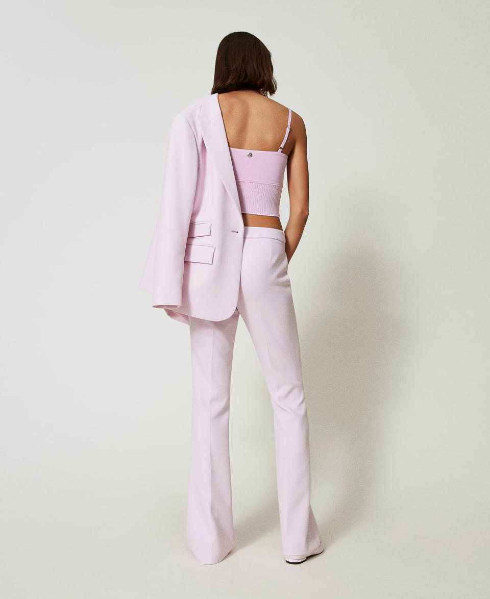 Twin Set Pantaloni flare in crêpe cady Offerta settimanale
