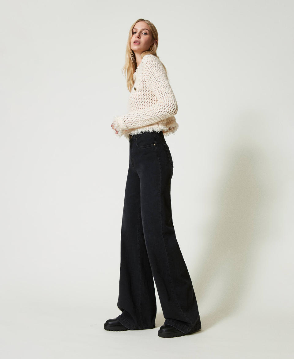 Twin Set Jeans flare a vita alta Latest stili