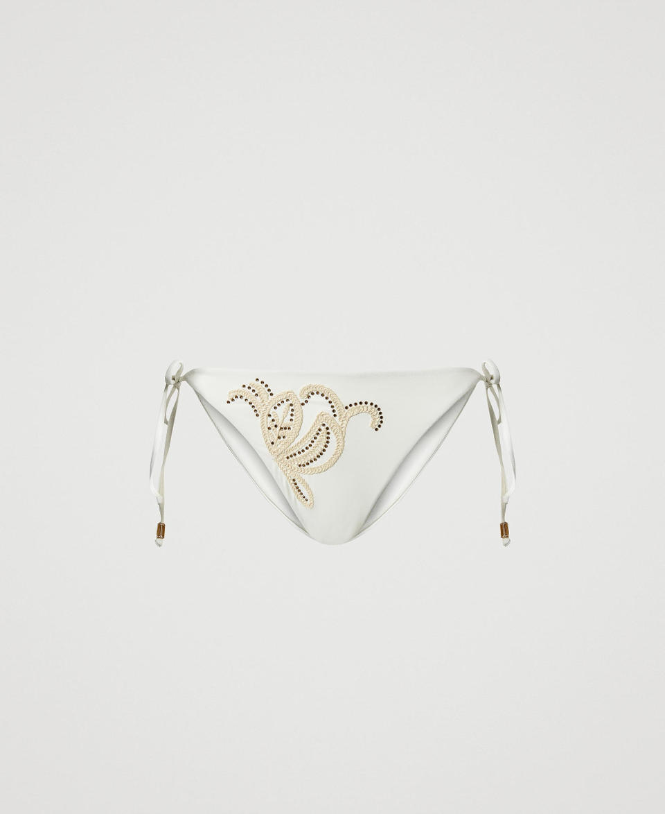 Twin Set Tanga da bagno con laccetti Esporta salva