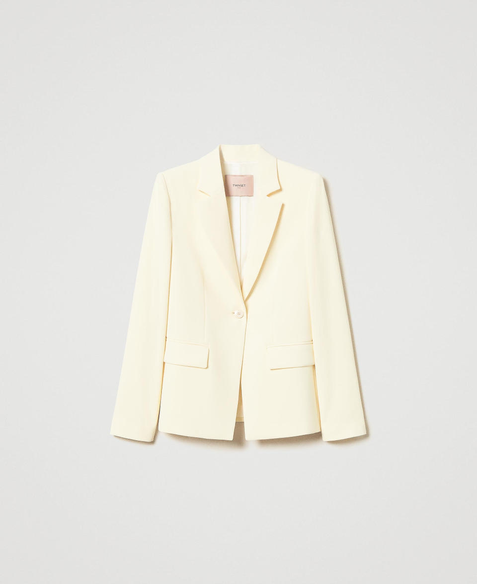 Twin Set Giacca blazer in crêpe fluido Pezzi Unici