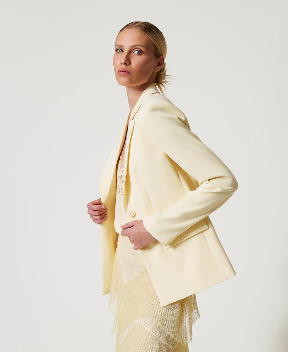 Twin Set Giacca blazer in crêpe fluido Pezzi Unici