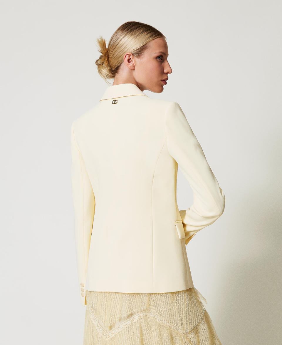 Twin Set Giacca blazer in crêpe fluido Pezzi Unici