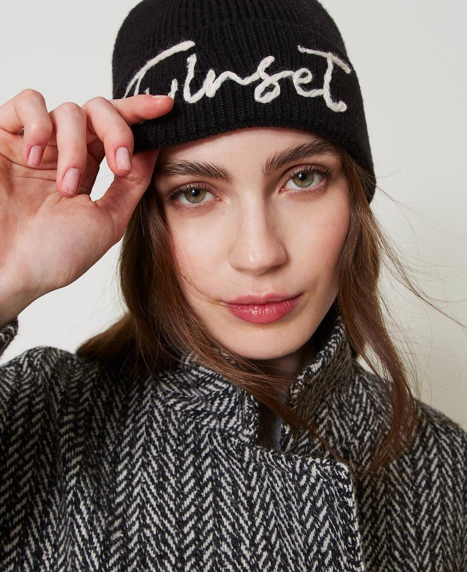 Twin Set Cuffia in maglia con ricamo logo Affare Del Giorno
