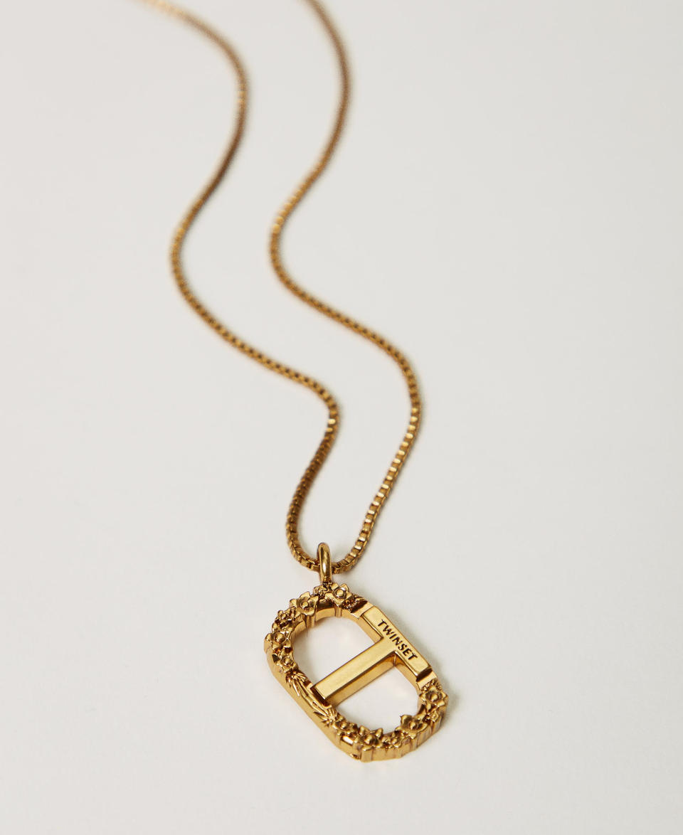 Twin Set Collana con Oval T floreale Convenienza