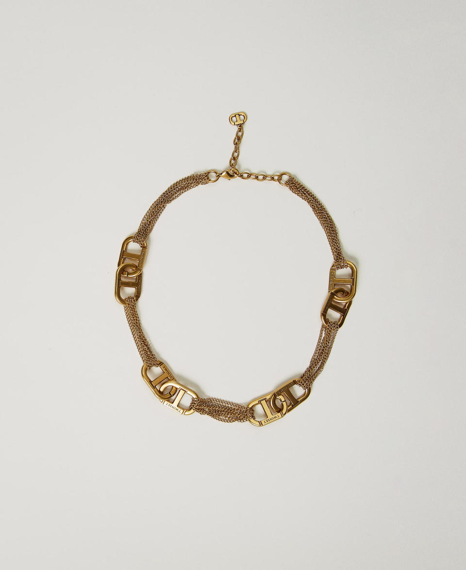 Twin Set Collana girocollo con Oval T Outlet