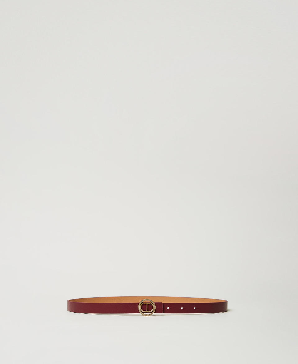 Twin Set Cintura con fibbia Oval T e strass In Vendita