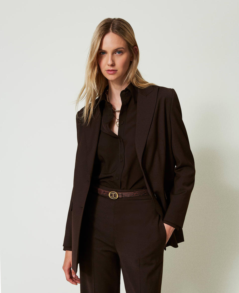 Twin Set Cintura reversibile con stampa snake Moda