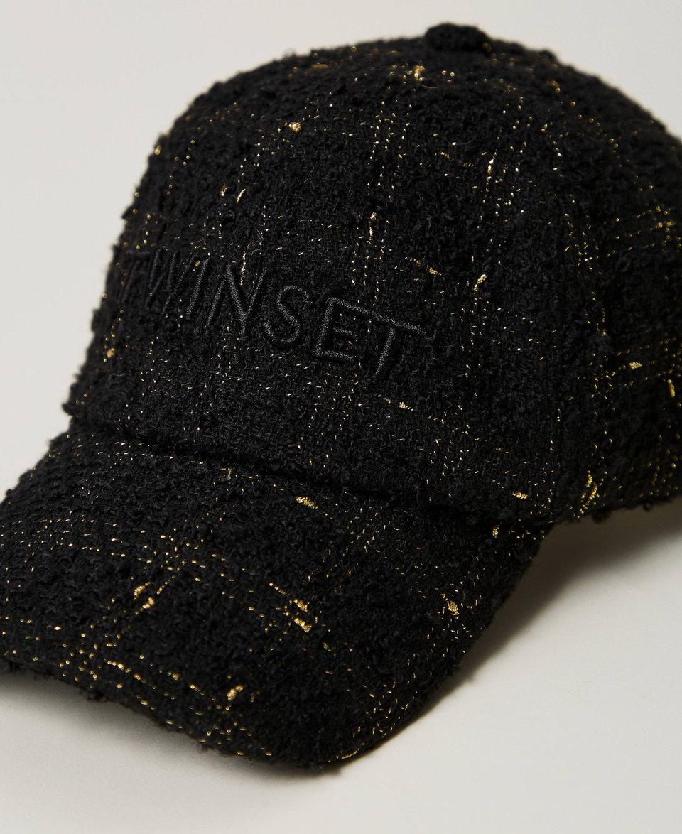 Twin Set Cappello da baseball bouclé con logo Offerta temporanea