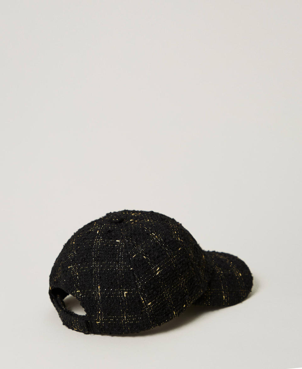 Twin Set Cappello da baseball bouclé con logo Offerta temporanea