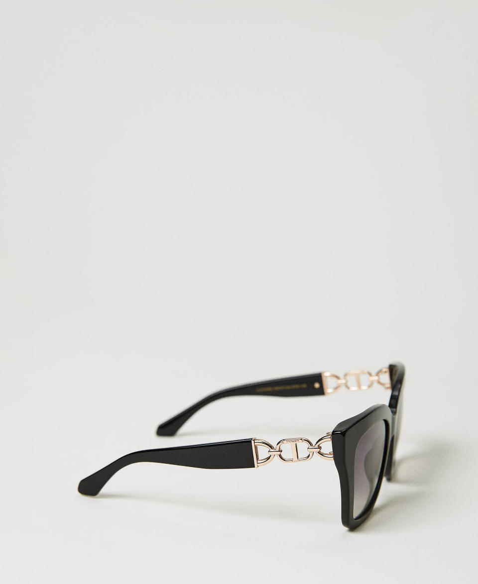 Twin Set Occhiali da sole cat-eye con morsetto Offerte speciali