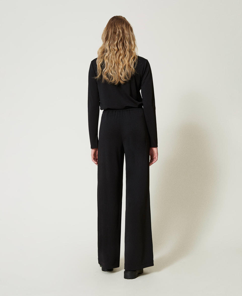 Twin Set Pantaloni a palazzo in jersey crêpe Super Saving Price