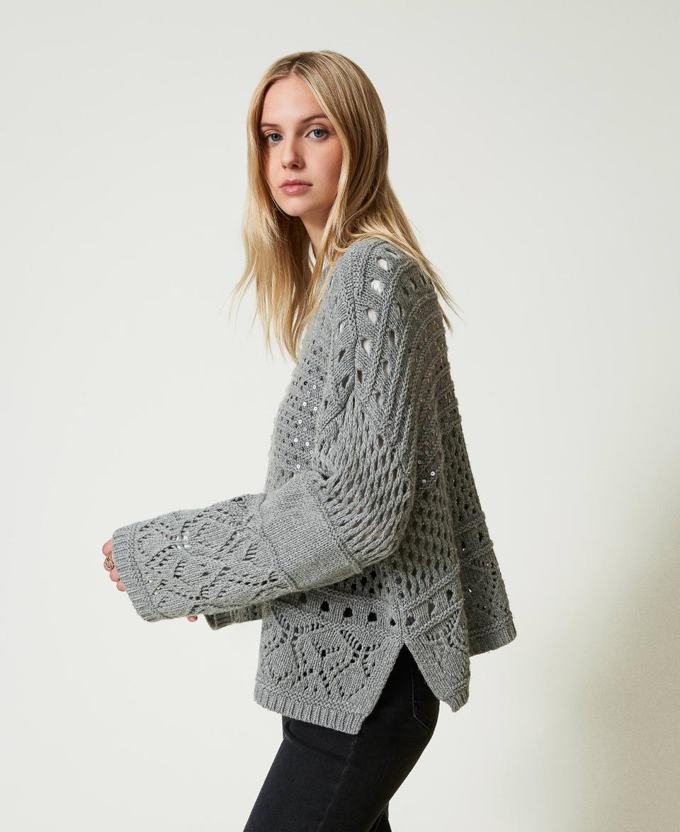 Twin Set Maglia in misto lana con paillettes Rilascio limitato