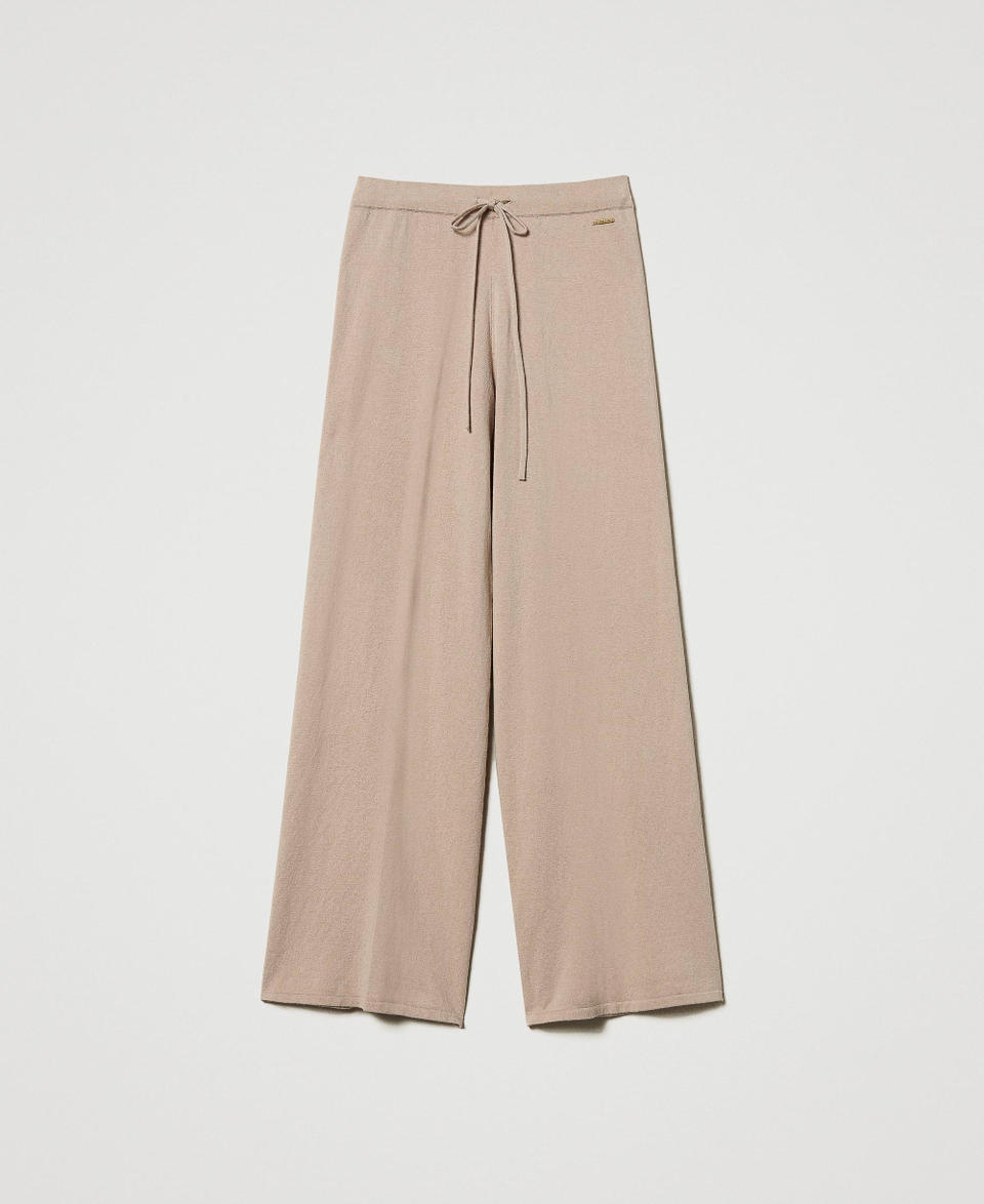 Twin Set Pantaloni a palazzo in maglia ACQUISTA ORA
