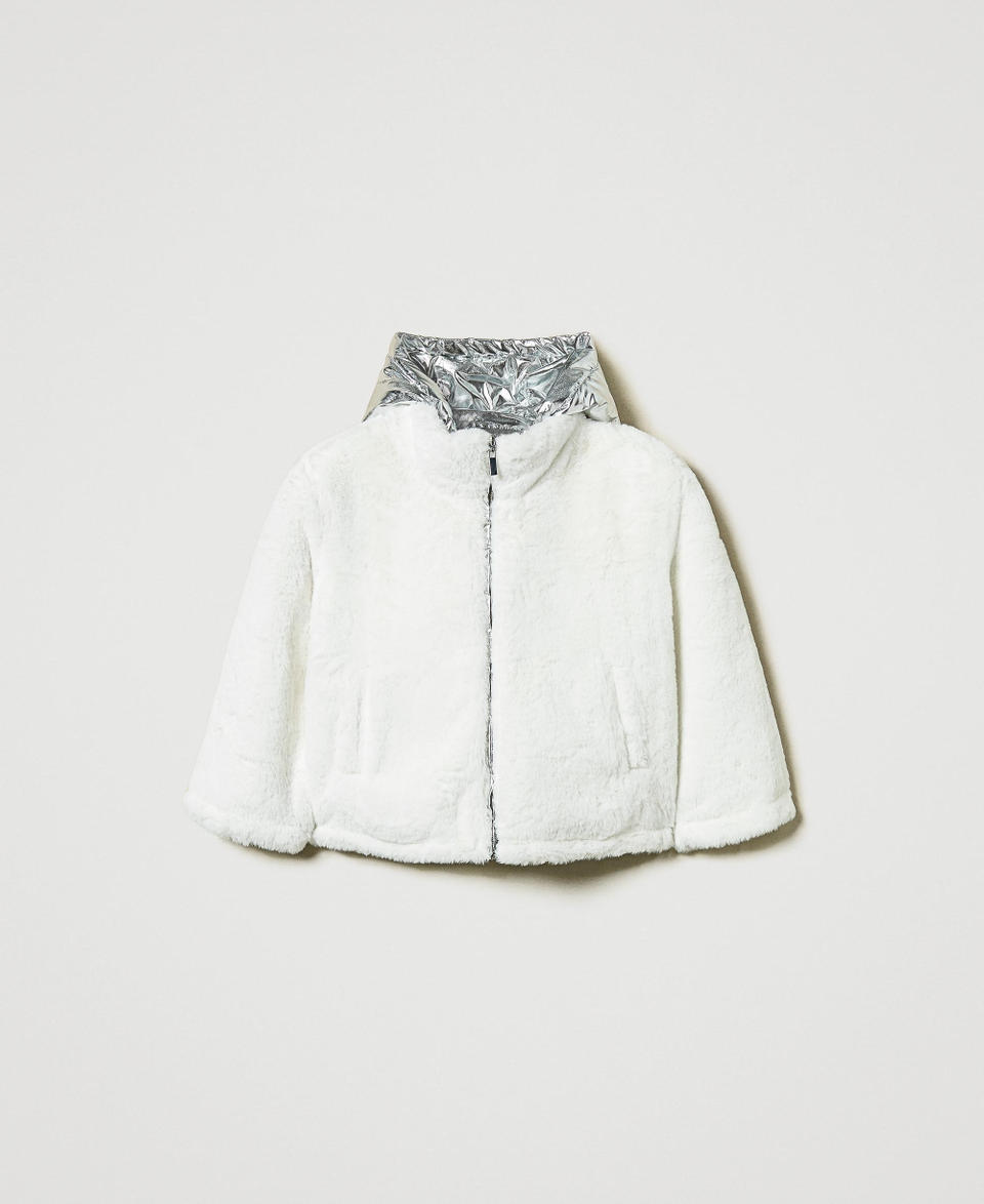 Twin Set Giacca reversibile in faux fur Promozione temporanea