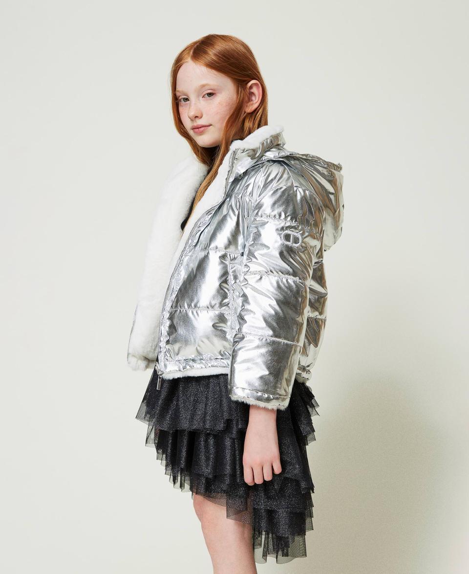 Twin Set Giacca reversibile in faux fur Promozione temporanea