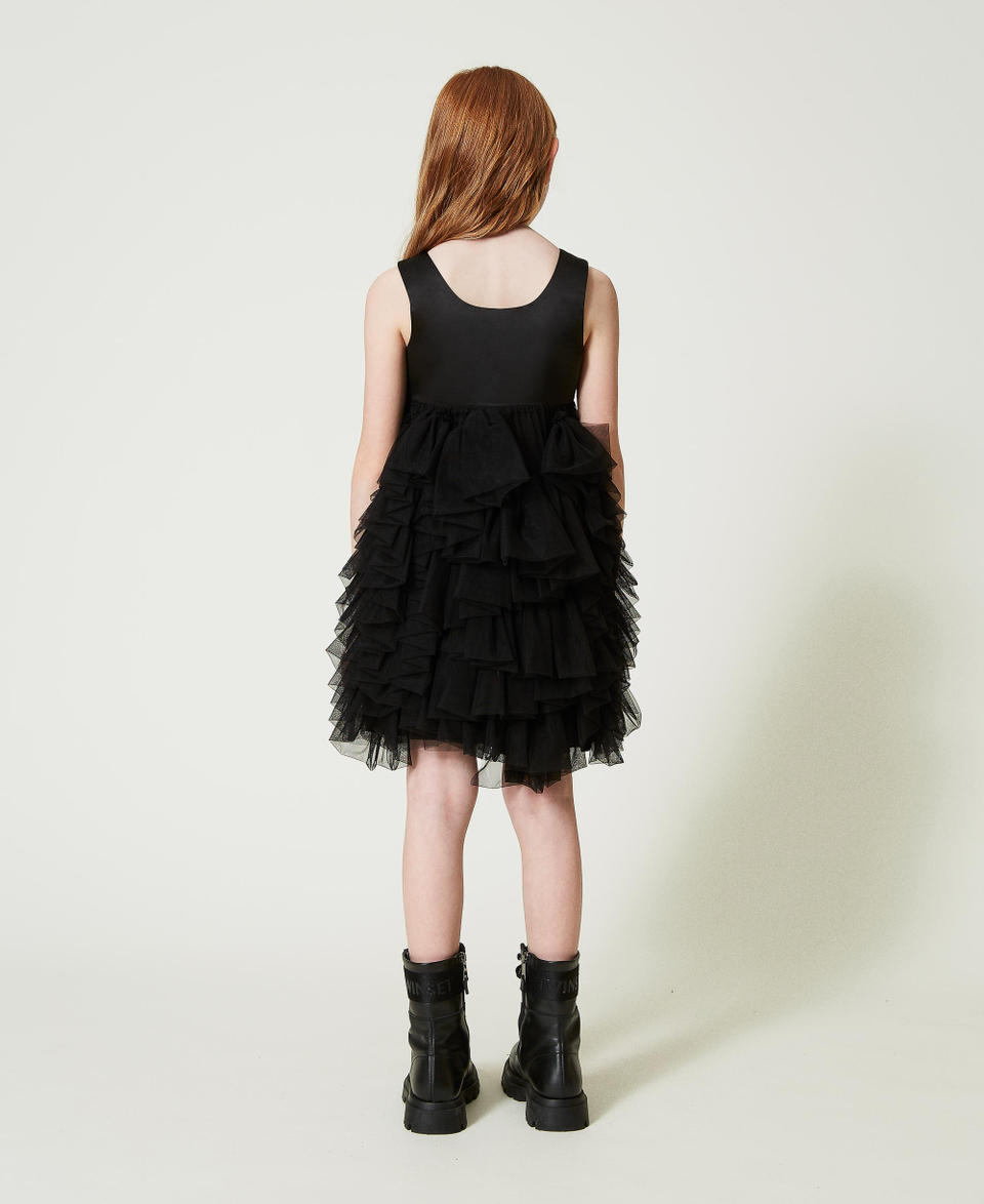 Twin Set Abito corto con volant in tulle Offerta speciale della fabbrica