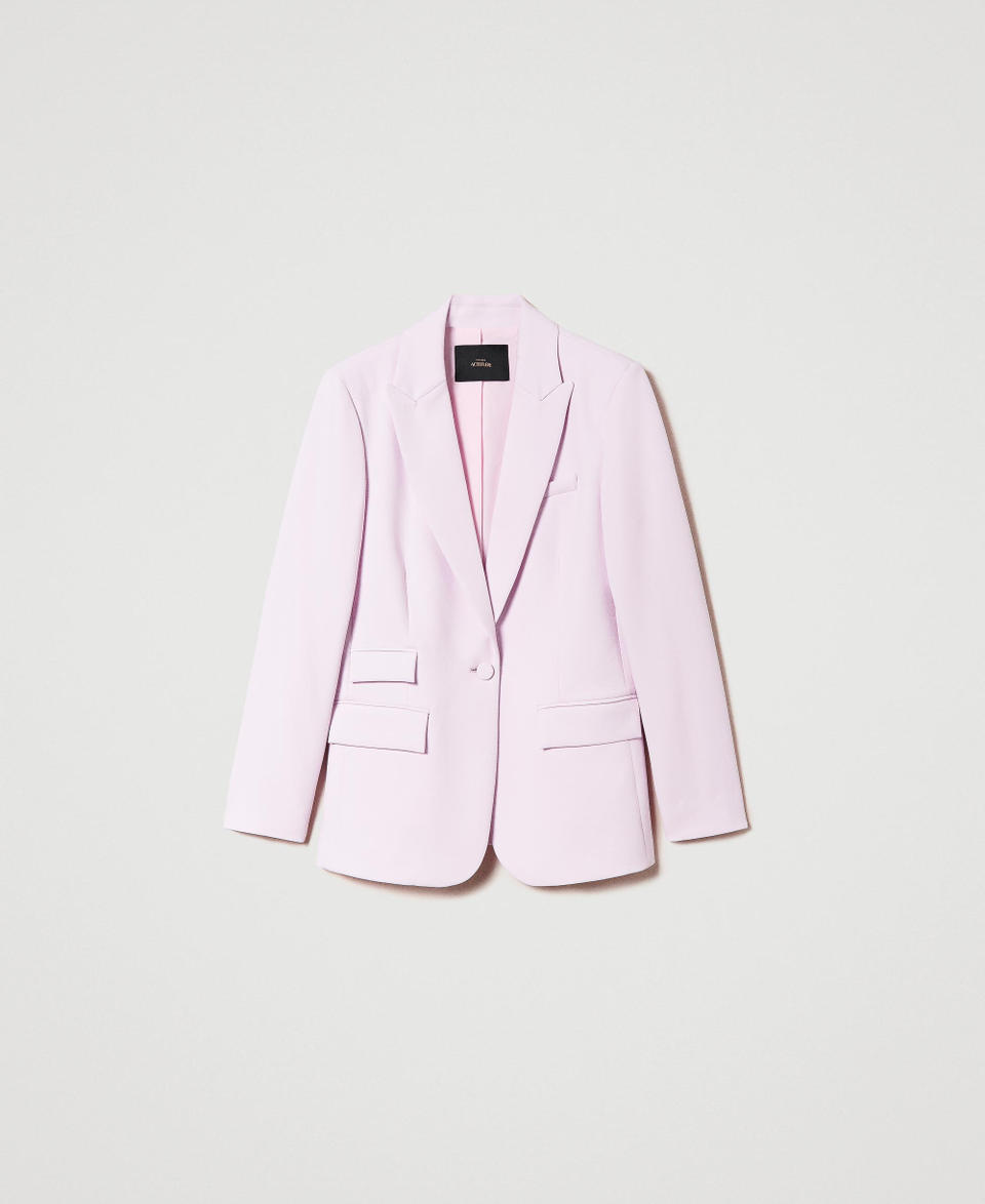 Twin Set Giacca blazer in crêpe cady Italy