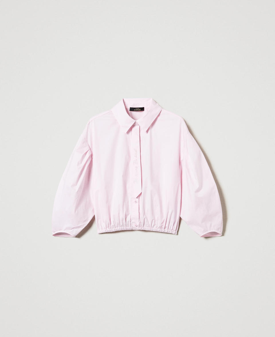 Twin Set Camicia boxy con cravattino In Linea
