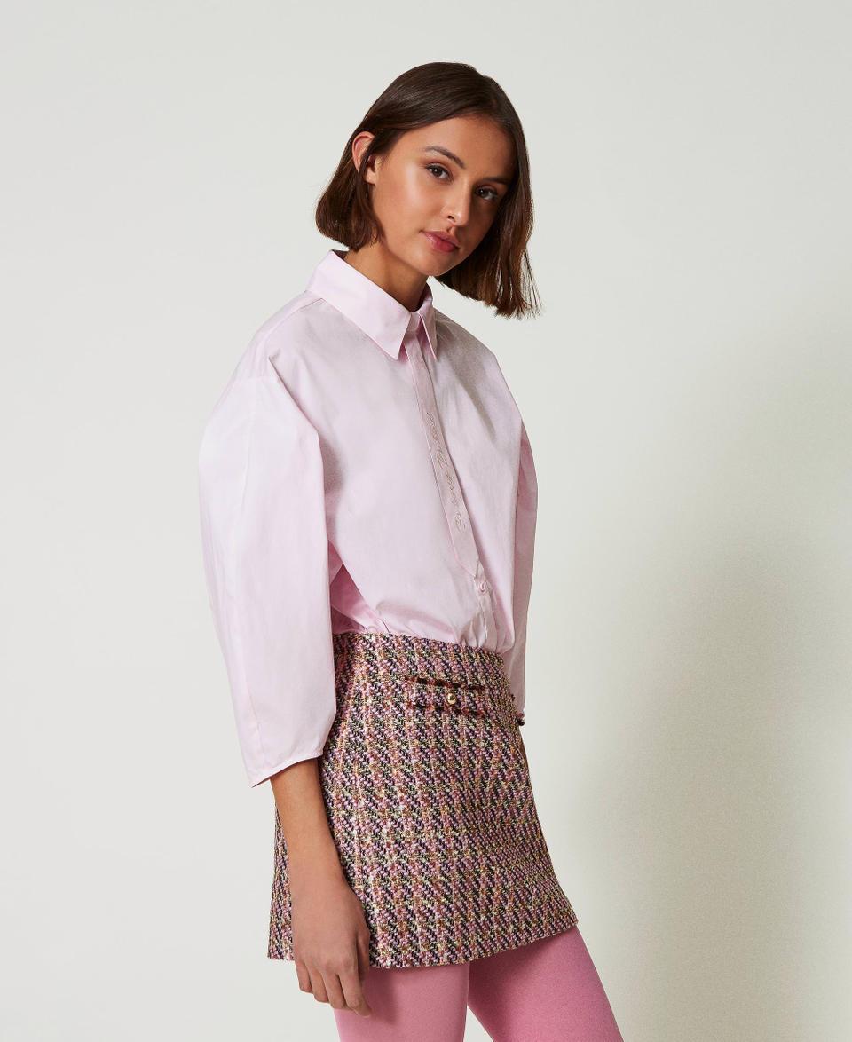 Twin Set Camicia boxy con cravattino In Linea