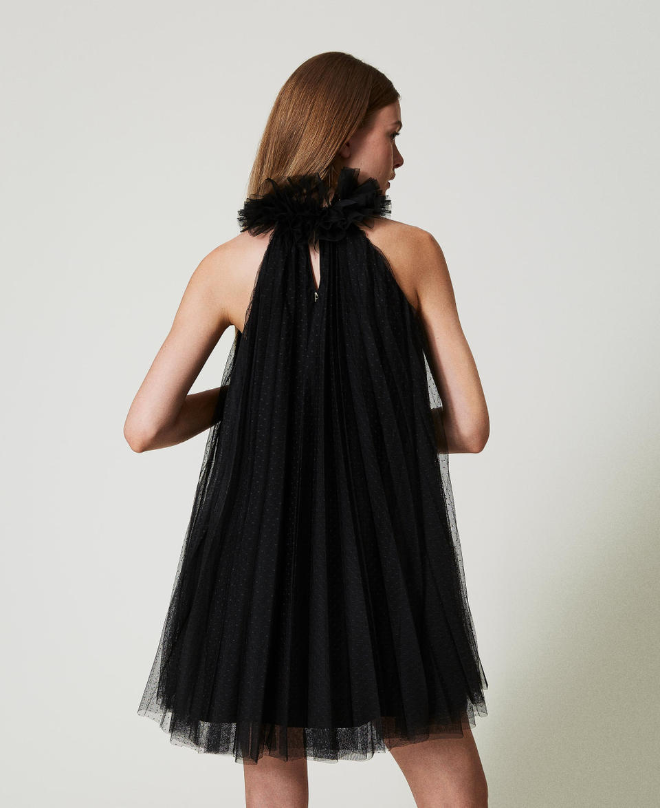 Twin Set Abito corto in tulle plissé Qualità