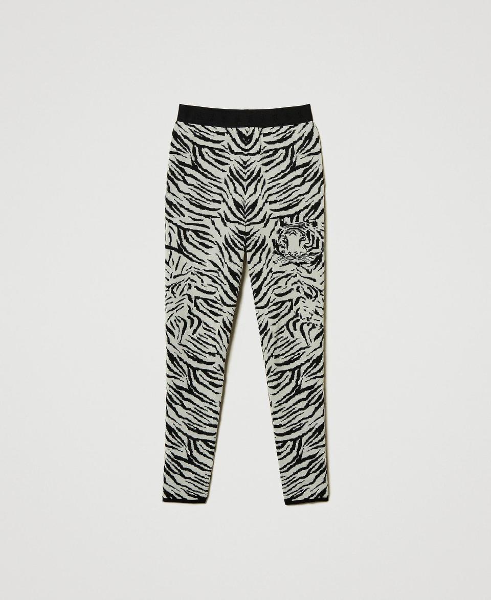 Twin Set Leggings MYFO in maglia jacquard Promozione Limitata