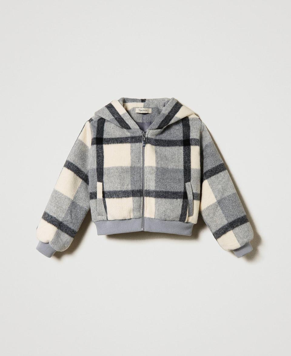 Twin Set Bomber in panno check Saldi