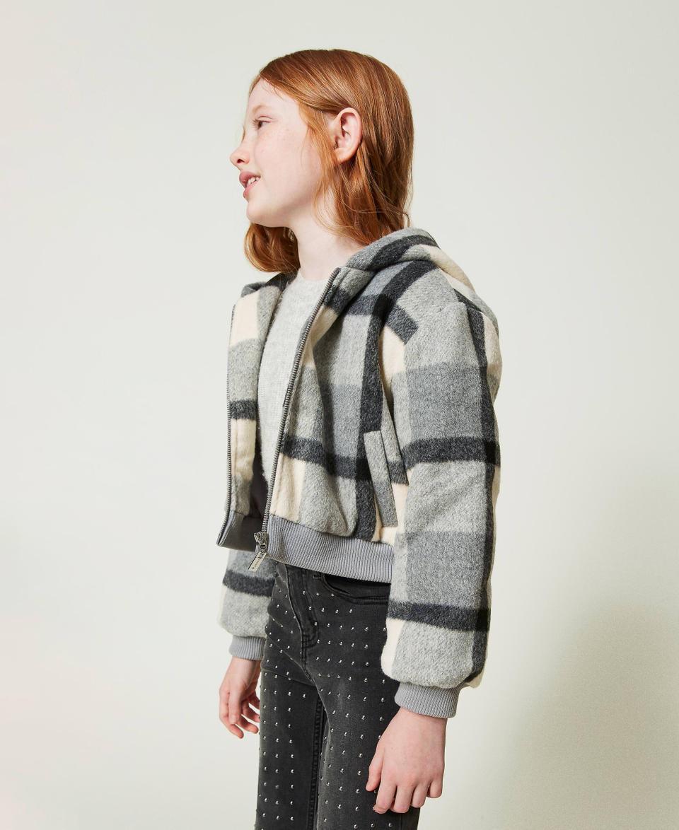 Twin Set Bomber in panno check Saldi