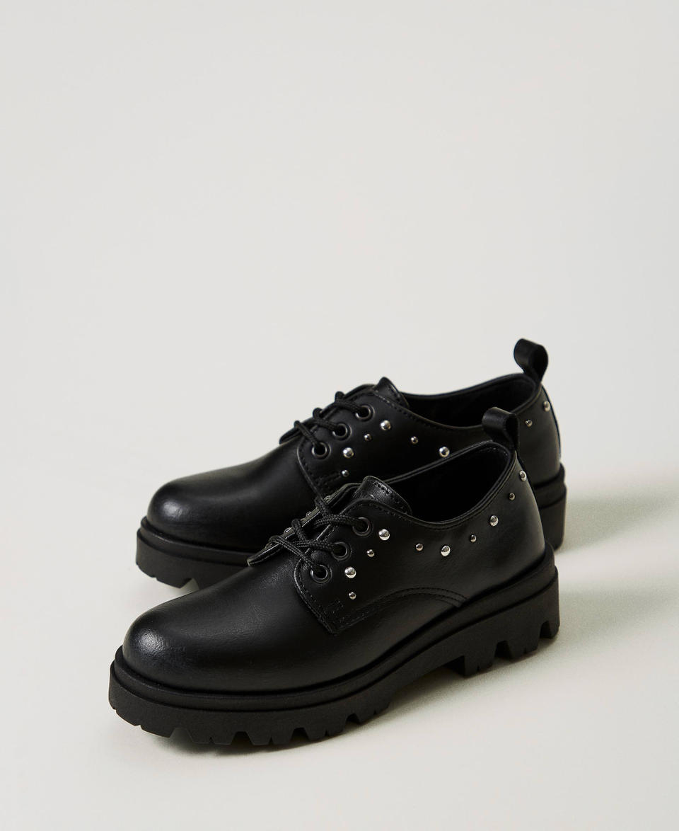Twin Set Scarpe stringate in pelle Saldi Di Fabbrica