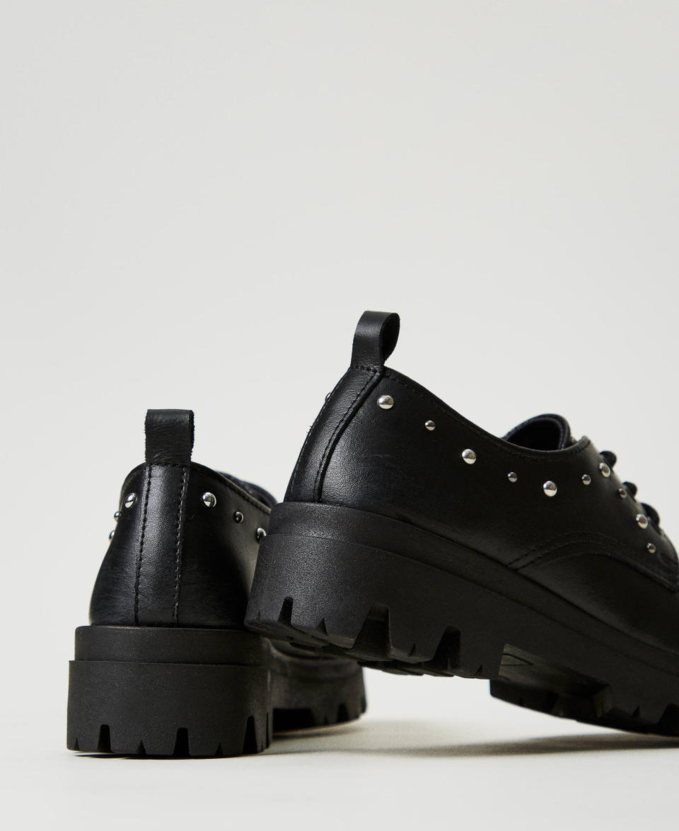 Twin Set Scarpe stringate in pelle Saldi Di Fabbrica