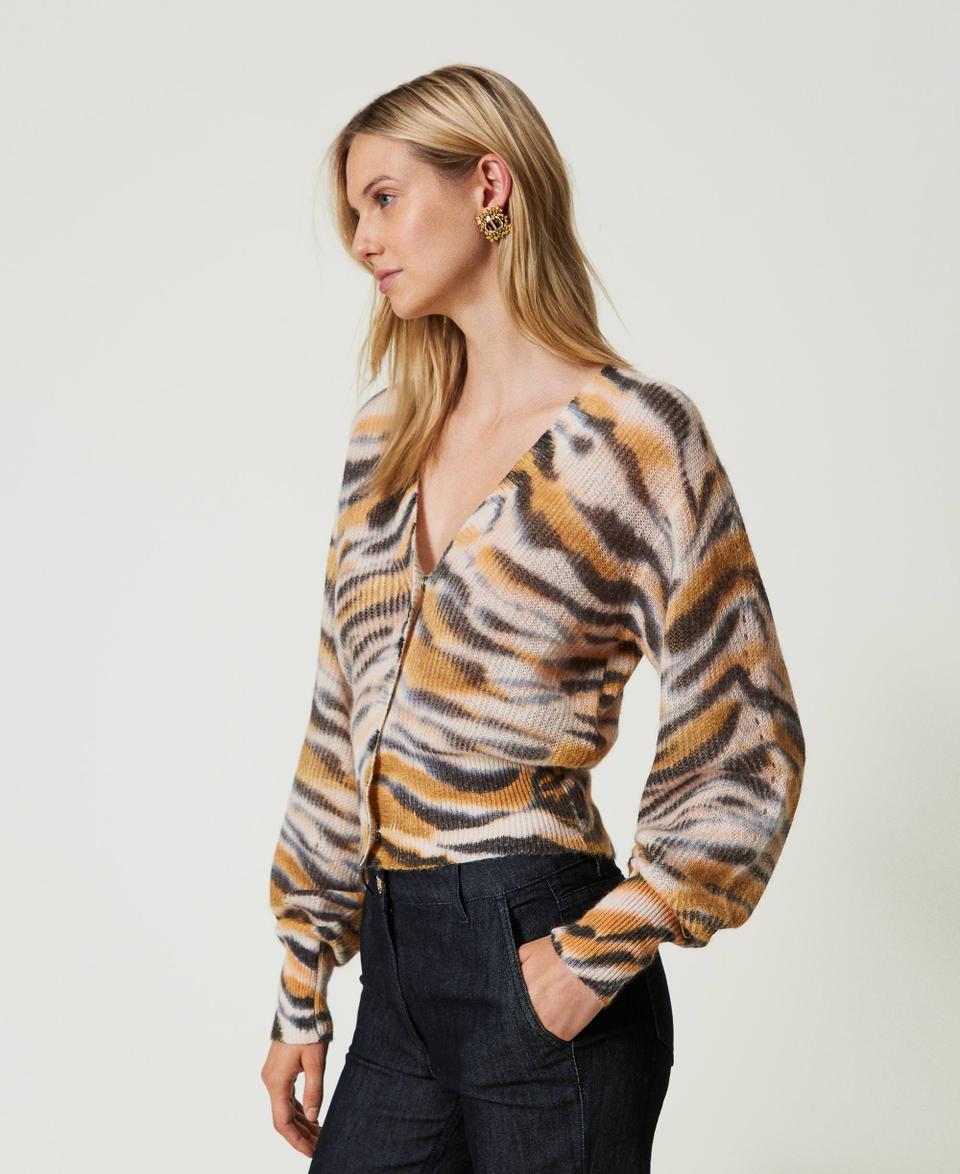 Twin Set Cardigan doppio uso in lana e alpaca Spedizione gratuita