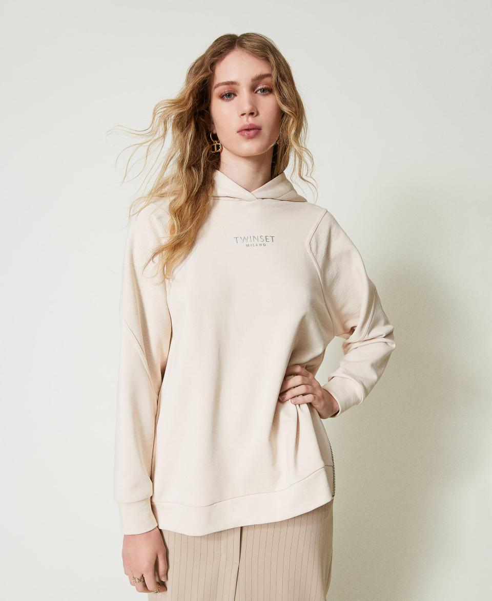 Twin Set Maxi felpa con logo Flash Sale