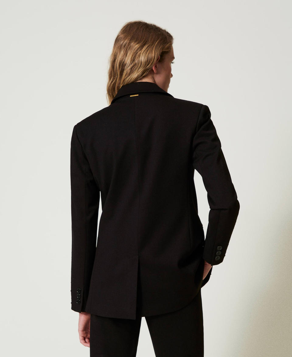 Twin Set Giacca blazer con strass dégradé Fornitura limitata