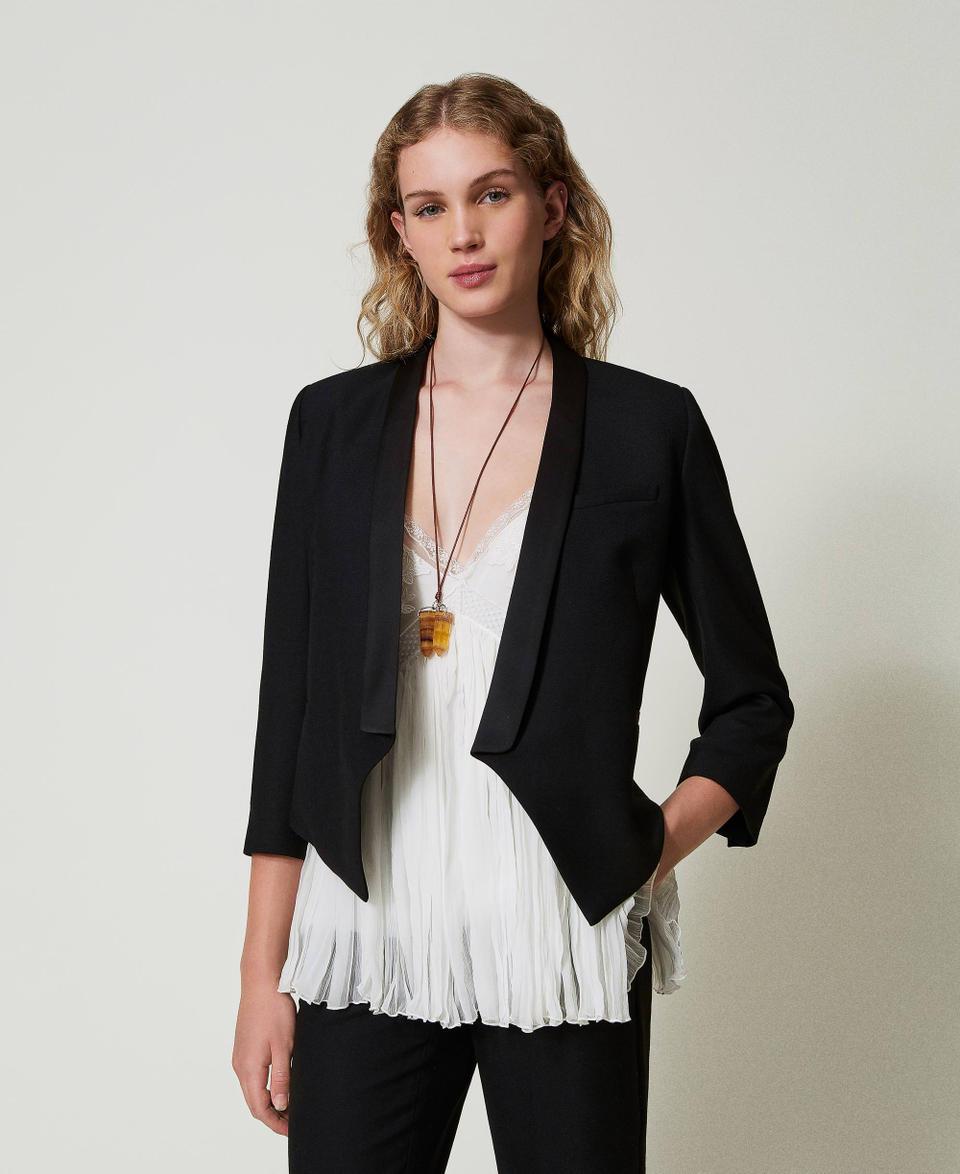 Twin Set Giacca blazer in serge misto lana Latest fashion