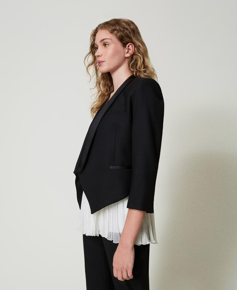Twin Set Giacca blazer in serge misto lana Latest fashion