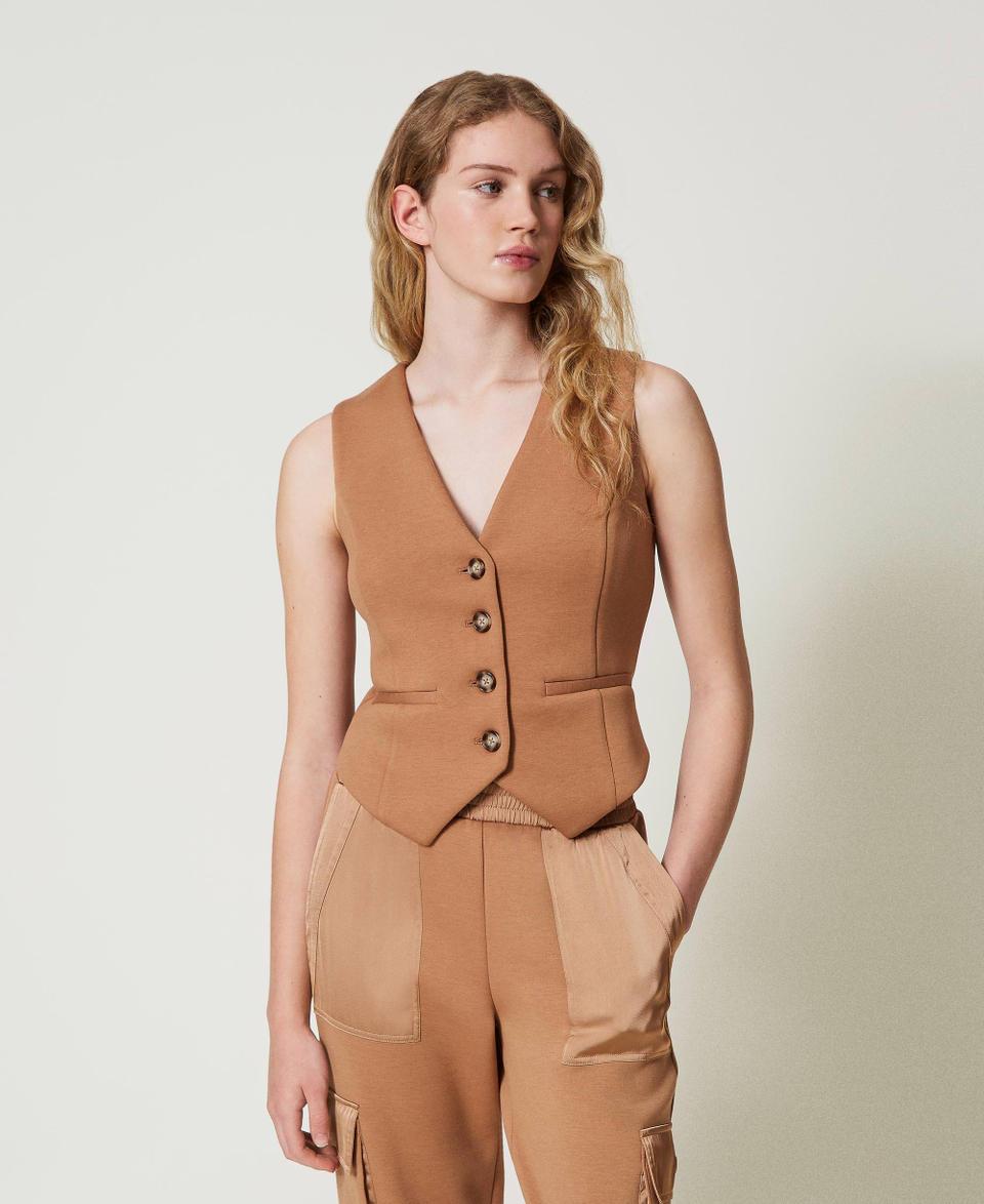 Twin Set Gilet in tessuto scuba Online Outlet
