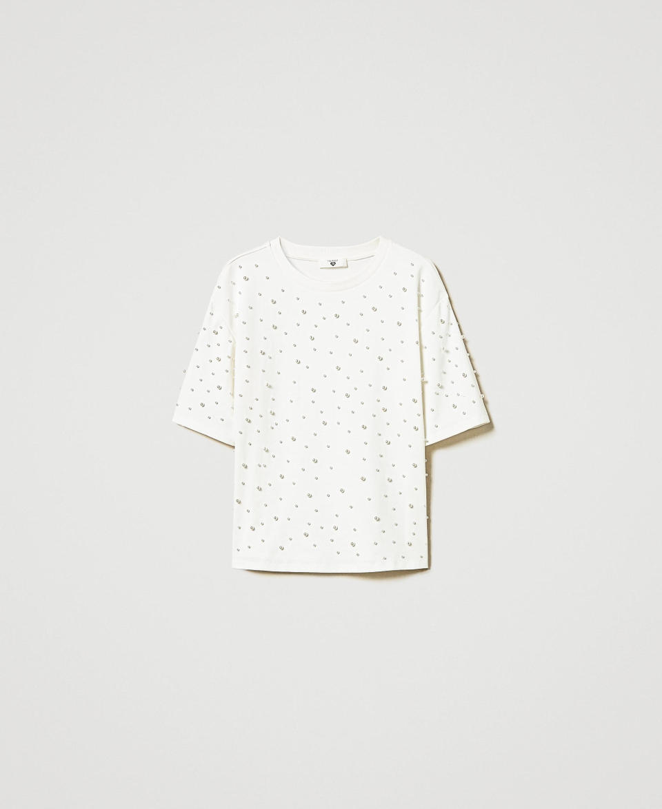Twin Set T-shirt con perle Enormi risparmi