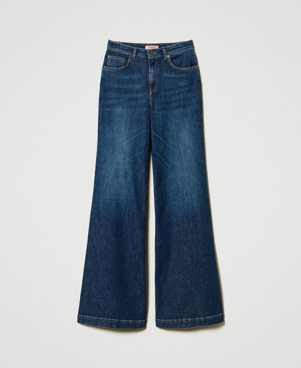 Twin Set Jeans wide leg cinque tasche Prezzo basso