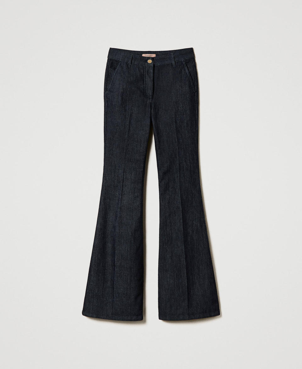 Twin Set Jeans flare con piega stirata Ultimo giorno