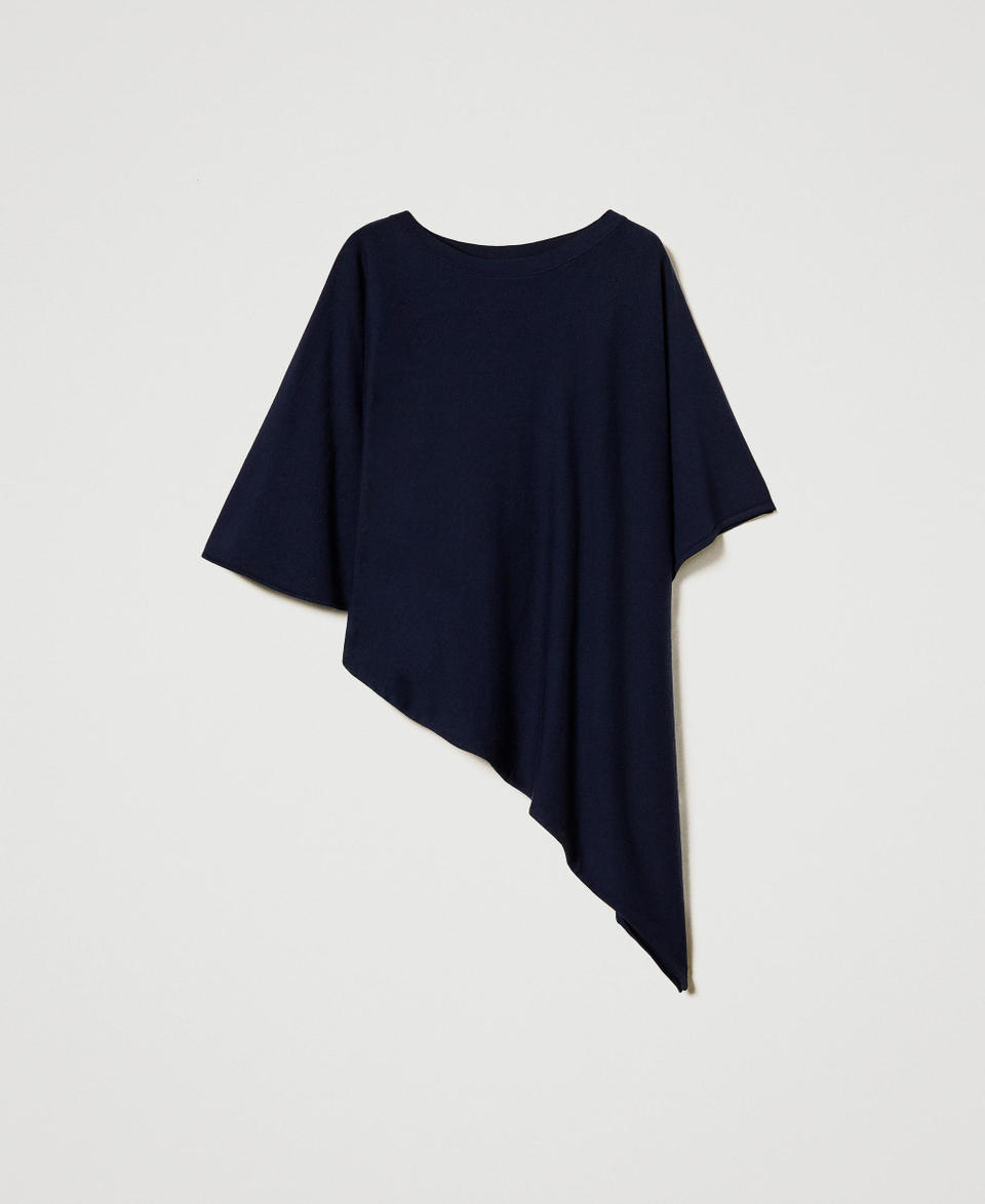 Twin Set Poncho asimmetrico in maglia Discount Store per i nuovi prodotti