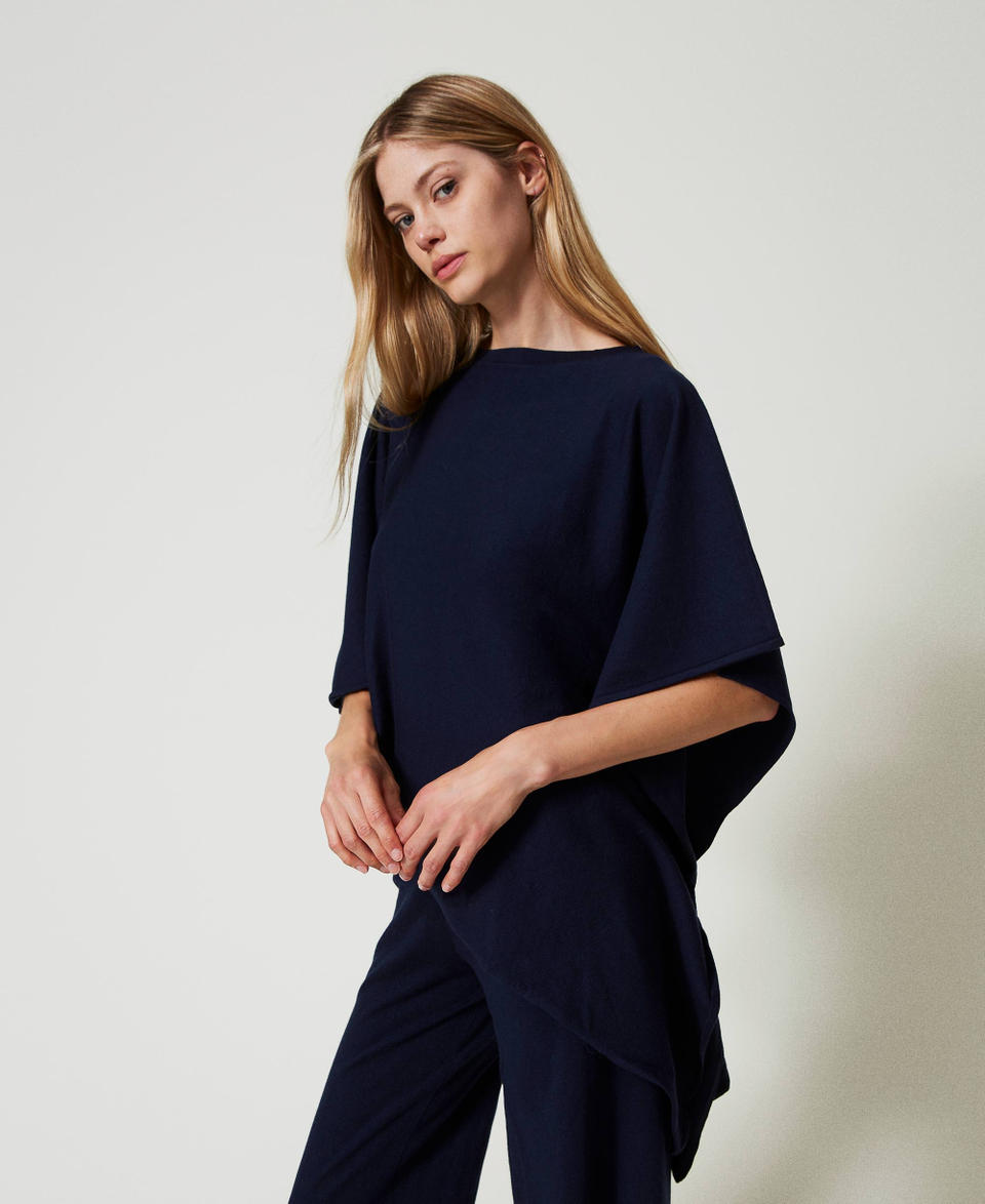 Twin Set Poncho asimmetrico in maglia Discount Store per i nuovi prodotti