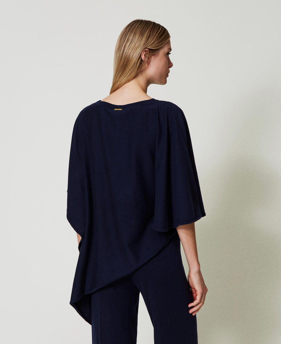 Twin Set Poncho asimmetrico in maglia Discount Store per i nuovi prodotti