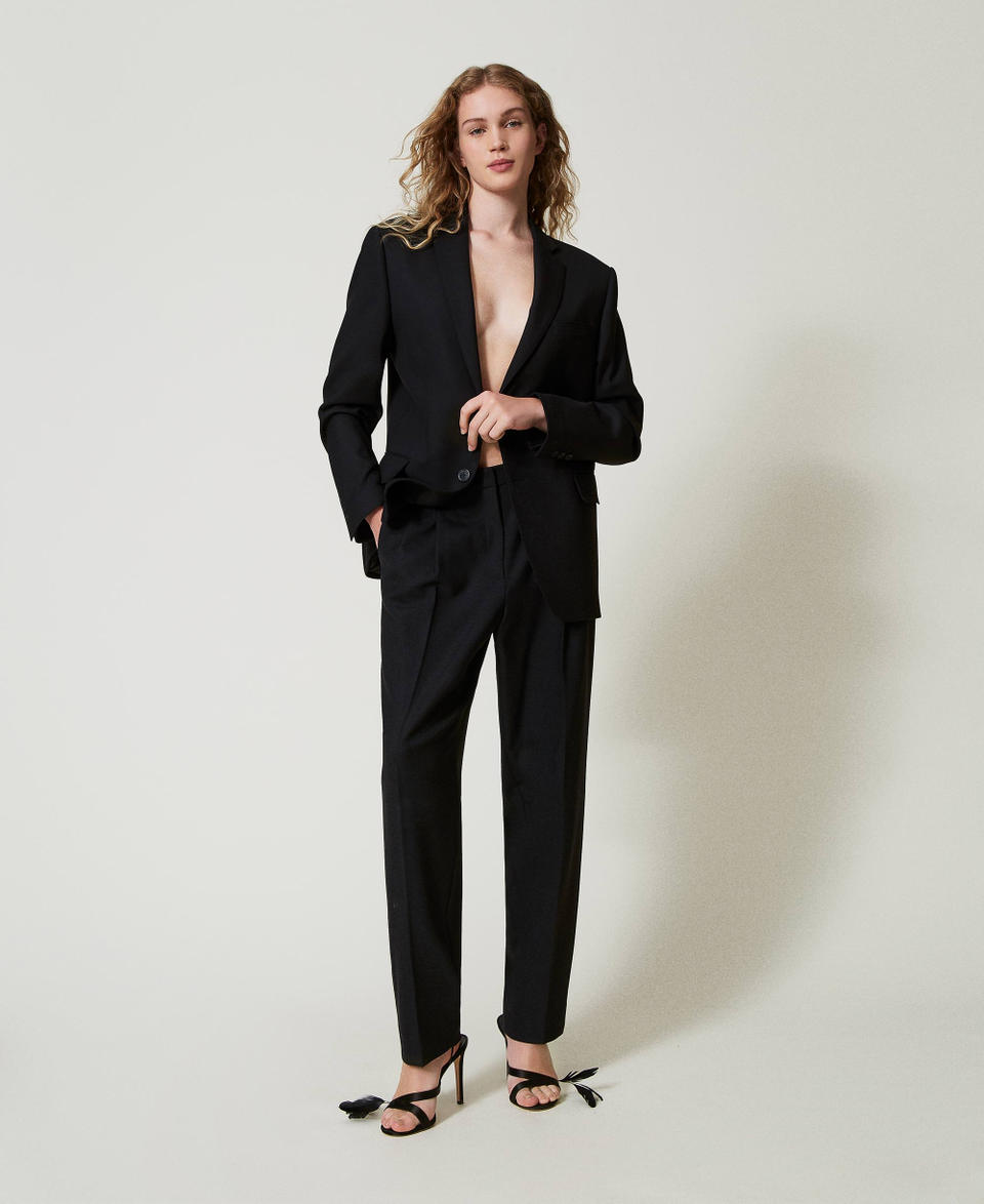 Twin Set Pantaloni in serge misto lana Enormi sconti