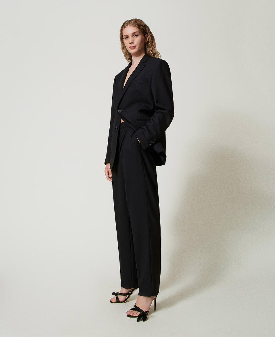 Twin Set Pantaloni in serge misto lana Enormi sconti