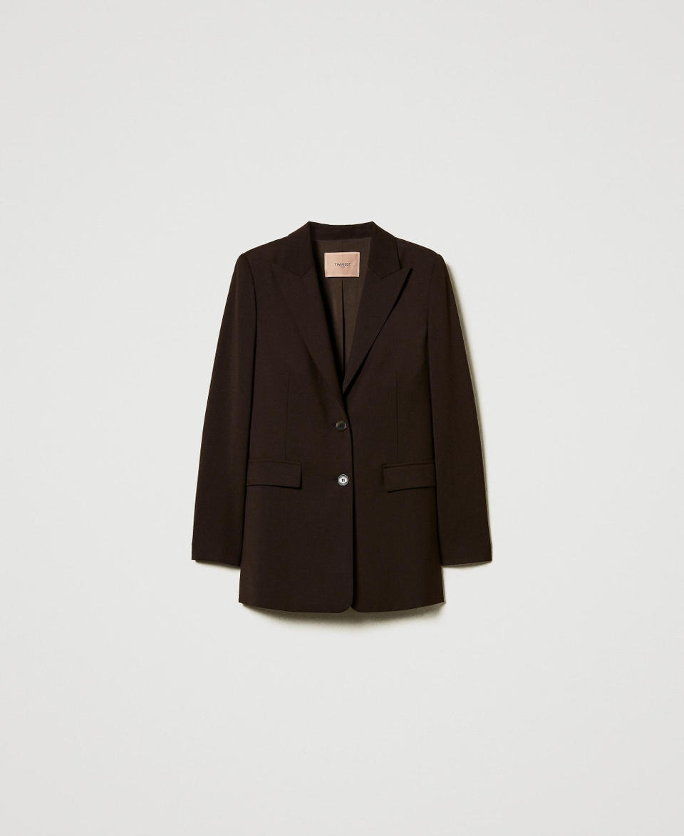 Twin Set Giacca blazer in lana stretch Italia